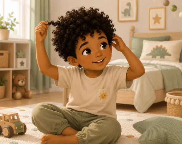 Routine capillaire cheveux bouclés de bébé et enfant au Maroc : guide complet 