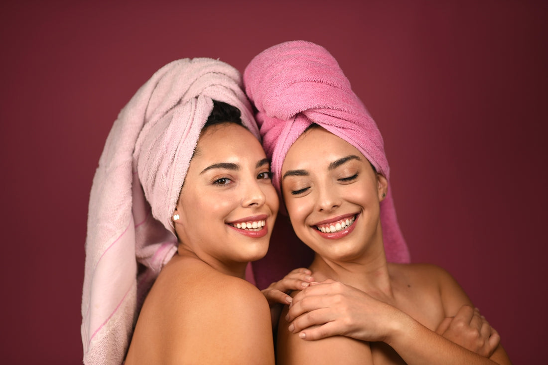 two smiling women