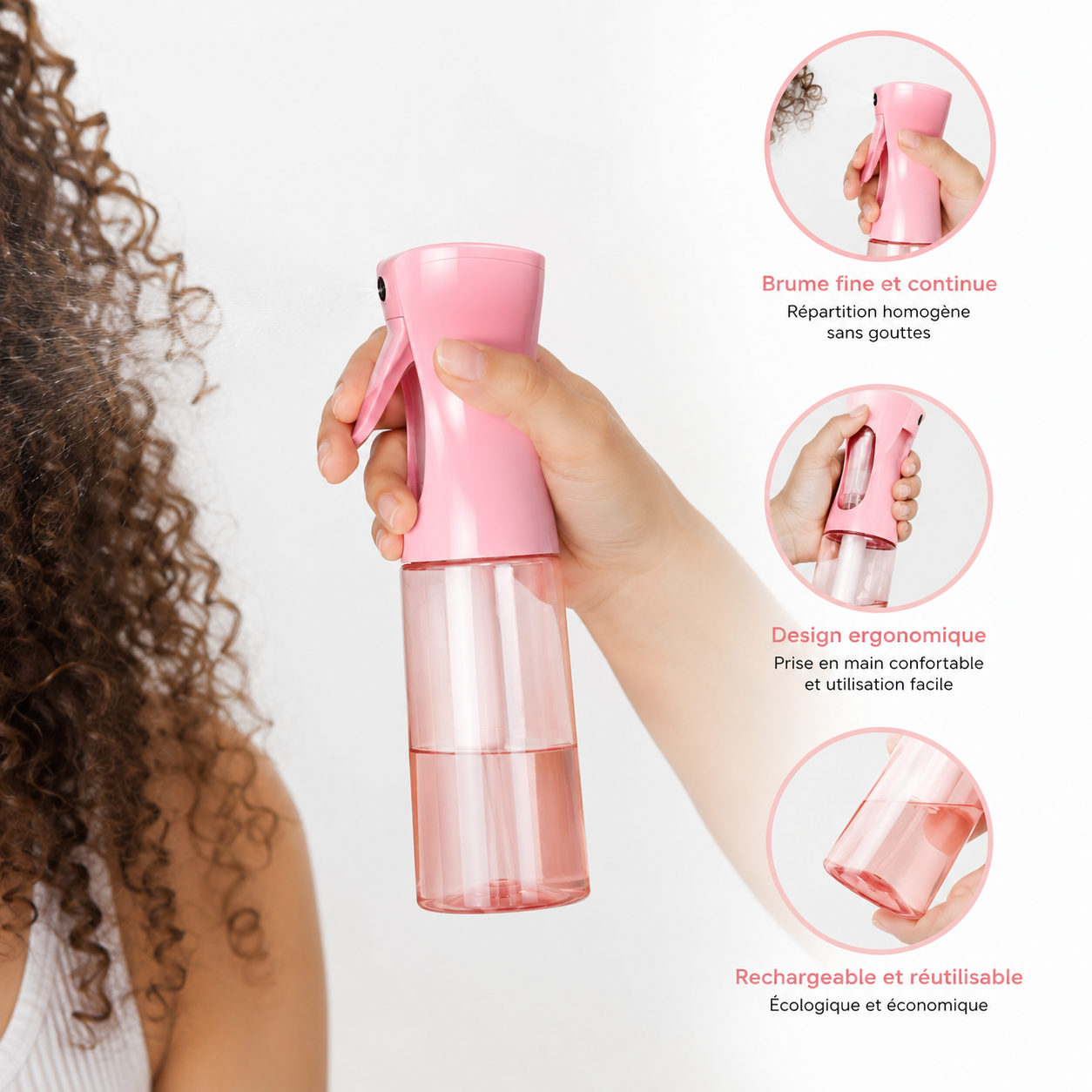 Vaporisateur cheveux